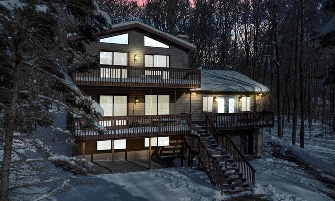 Gouldsboro House | Mountain Lake Hideaway: Hot Tub, Game Room & Pet Friendly!