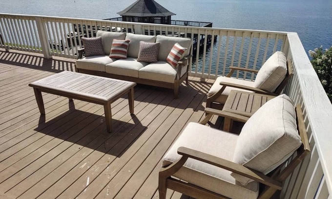New Roads House | Relax at False Flamingo - Lakefront Retreat with Pool & Spa