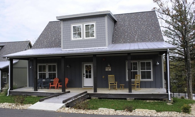 Kimberling City Cabin | Family Cabin with Scenic Views and Oversized Deck