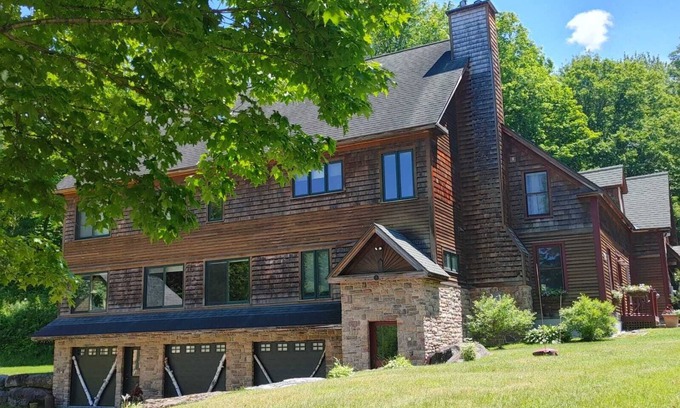 Bread Loaf Cabin | Family Haven by the River: Hot Tub, Game Room & Pet Friendly