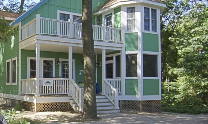 Michigan City House | Family Retreat with Beachwalk, Pool Table & Free WiFi