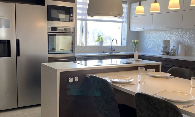 Keflavik Villa | Pet-Friendly Family Villa with Hot Tub in Quiet Neighborhood