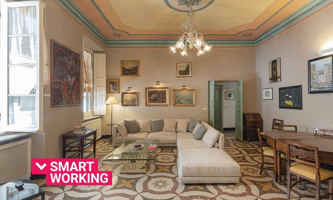 Genoa Historical Centre Apartment | Elegant Apartment in Palazzo Grimaldi with Breakfast & More