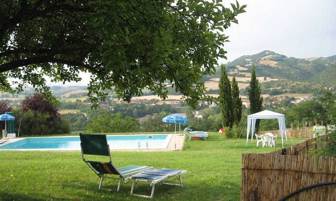 Cagli House | Relaxing Fano Studio 2 with Pool and Home Restaurant