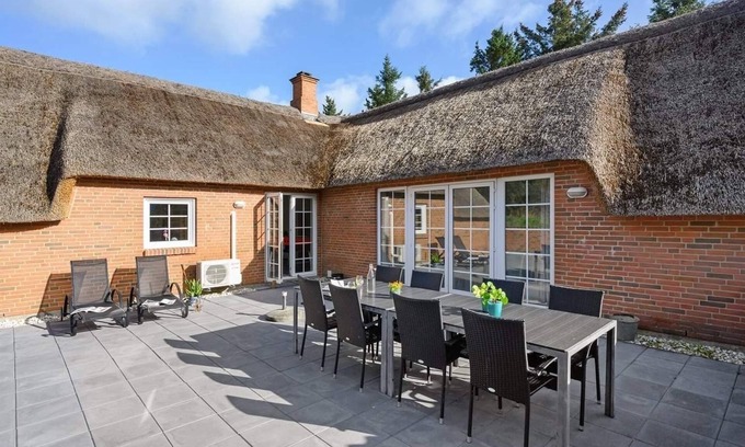Øhuse House | Inviting Pool House by the North Sea in Nature Reserve