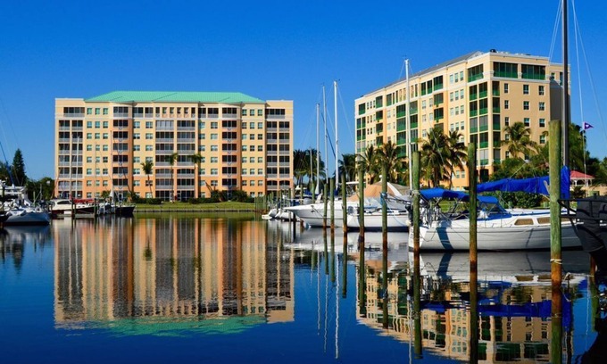 Burnt Store Marina Condo | Scenic Views and Poolside Relaxation at Harbour Towers