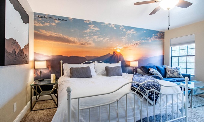 Ahwahnee House | Scenic Getaway with Hot Tub, Firepit & Horseshoes