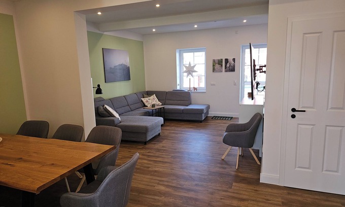 Sankt Andreasberg Apartment | Farbzauber Blau im Harz apartment Thore with sauna, balcony, garden, bicycle shed