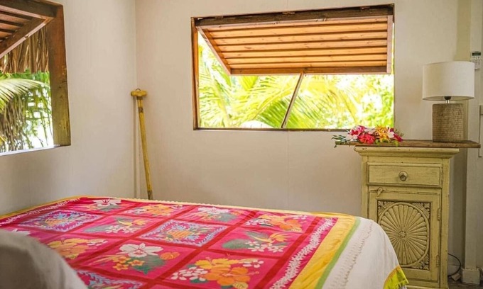 Temae Ski Chalet | Experience Fare Tiaia - Family-Friendly Bungalow at Plage