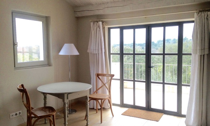 Sardan Apartment | Idyllic Farmhouse B&B with Equestrian Views & Pool Access