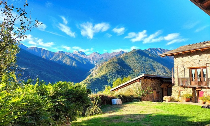 Villar Pellice Apartment | Top-Rated Farmhouse the Mausset with Kitchen Amenities