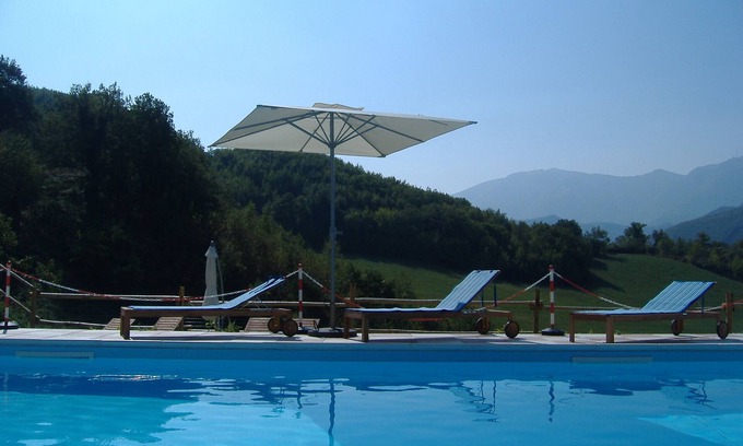 Acqualagna Apartment | Relaxing Farmhouse Retreat with Pool in Montefeltro Nature