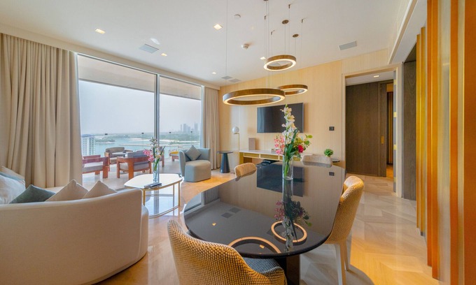 Palm Jumeirah Apartment | Premier 1BR with Burj Arab View at FIVE Palm - 10/10 Rated