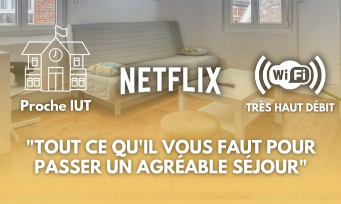 Saint-Quentin Apartment | Faubourg D'isle 4 Studio Cosy Proche Gare IUT