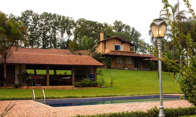 Espirito Santo do Turvo Cottage | Explore Fazenda Sto Antônio: Pool, Park & Pet-Friendly Stay