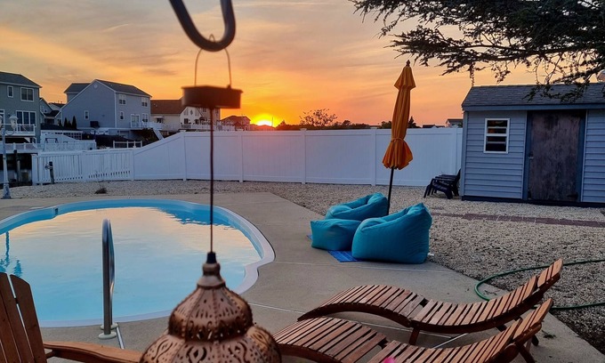Beach Haven West House | Relax by the Saltwater Pool at Feelin Nauti in Beach Haven West