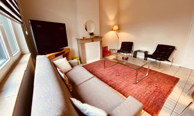 Seraing Apartment | Experience Fenêtre sur le Standard de Liège with Family & Pets