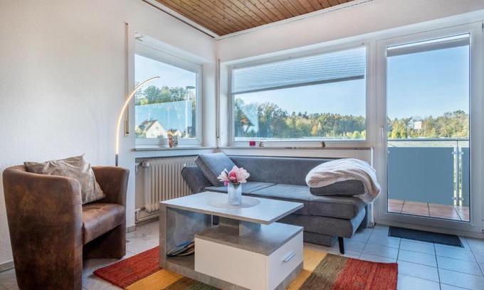 Schnetzenhausen Apartment | Relaxing Getaway at Ferien am See 9 with Family-Friendly Perks