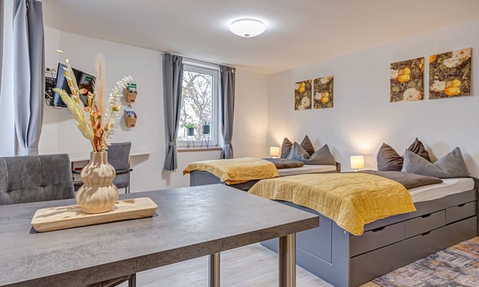Mühlhausen Apartment | Cozy Retreat for Two with Kitchen and Free Parking