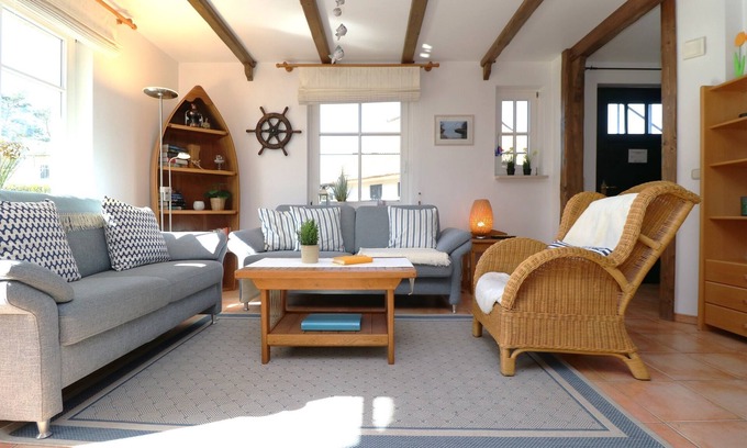 Wieck auf dem Darss Apartment | Cozy Terrace Apartment Near Bodden with Spa Amenities