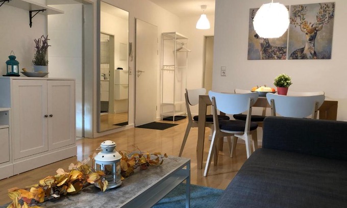Pfullendorf Apartment | Stunning Ferienwohnung am Seepark with Ocean View & Dining