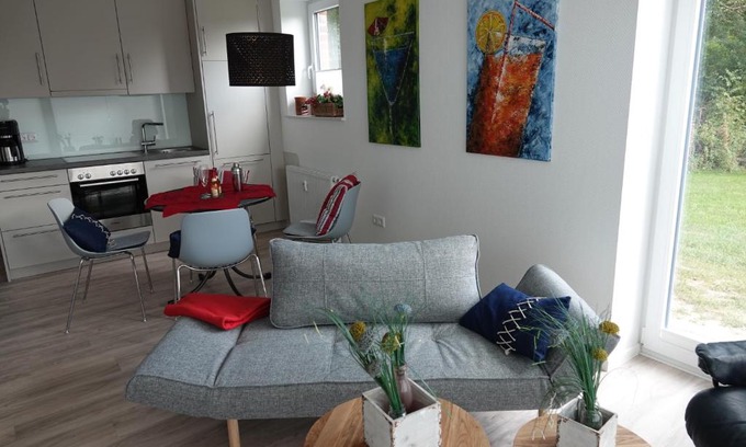 Wremen Apartment | Oceanfront Retreat at Ferienwohnung Hinterdeich, Rated 9/10