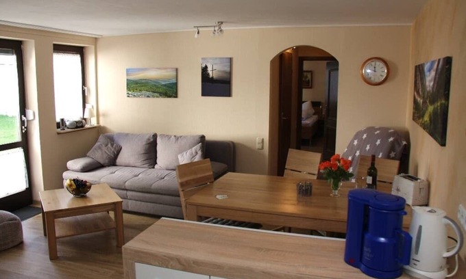 Mitterfirmiansreut Apartment | Relaxing Apartment with Terrace, Grill & Sauna Access