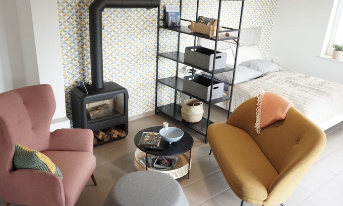 Schoenfeld-Weissig Apartment | Experience FeWo Emma: Fireplace & Ocean View in Pillnitz