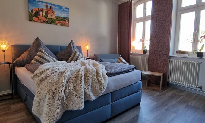 Quedlinburg Apartment | Discover FeWo Otto: Historic Apartment with Spa & Pool