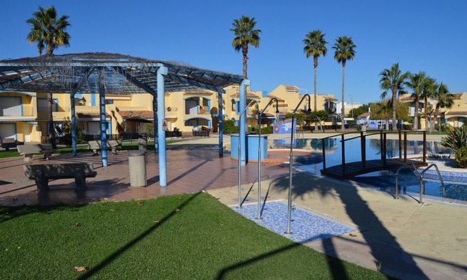 Vergel Apartment | Beachfront Fewo Paradise: Pool, Tennis, A/C & More