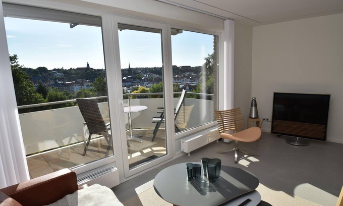 Flensburg Apartment | Experience FördeView: Top-Rated 3 Room Apartment with Balcony