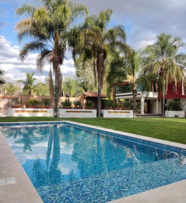 Atlixco House | Modern Family Retreat at Finca el Nogal with Garden & Pool