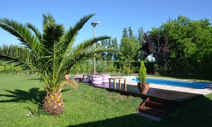 Maipu Cabin | Relax at Finca Fisterra: Poolside Retreat with Ocean Views