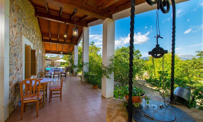 Buger Cottage | Elegant Finca SON TRESCO in Buger with Pool & Spa