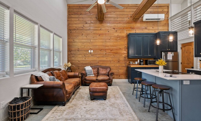 Denison House | Relax by the Fire Pit & Enjoy Outdoor Games Near Main Street