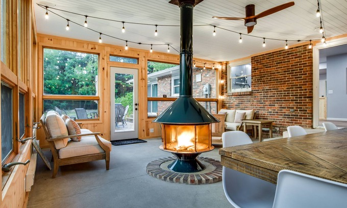 Baraboo House | Experience Fun with Fire Pit, Game Room & Hot Tub Retreat