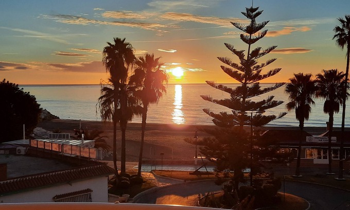 Carihuela Apartment | Beachfront Bliss at First Line Beach, Carihuela Torremolinos