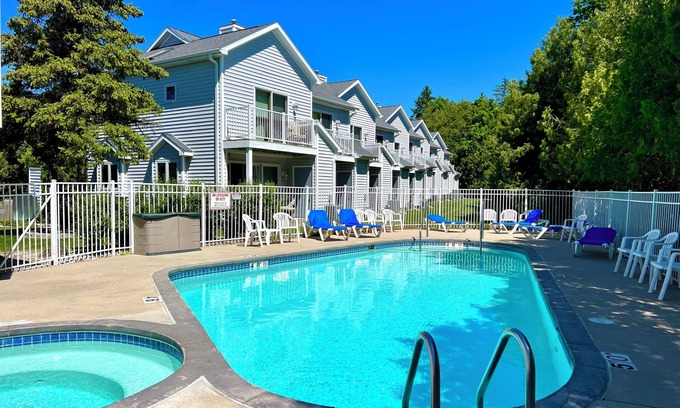 Fish Creek Condo | Idyllic Hilltop Retreat in Fish Creek, Steps from the Park