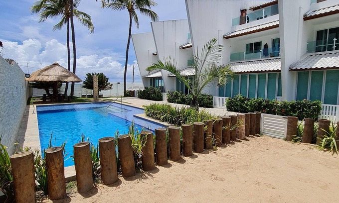 Maria Farinha Apartment | Cozy Flat 201 Maria Farinha with Ocean View and Pool