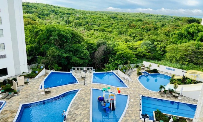 Pousada do Rio Quente Apartment | Inviting Flat 303 - Park Veredas with Pool & Ocean Views