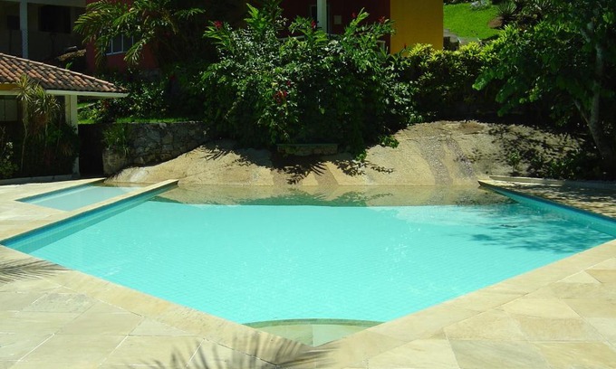 Caieira Apartment | Discover Flat Angra Paradise: Ocean View and Pool Access