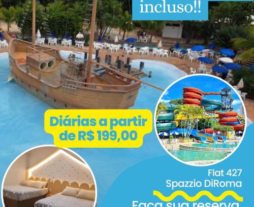Prive das Caldas Apartment | Flat com clube diroma GRATIS TODOS OS DIAS!