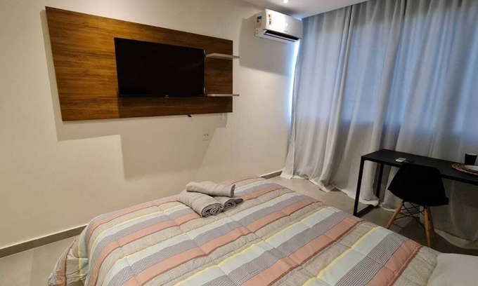 Campos Hotel | Guest Rated: 10/10 Flat E-suítes Atlântica Campos 208a