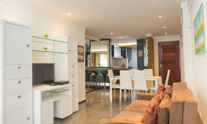 Areia Preta Apartment | Top Location Flat Natal with Free WiFi and Ocean View