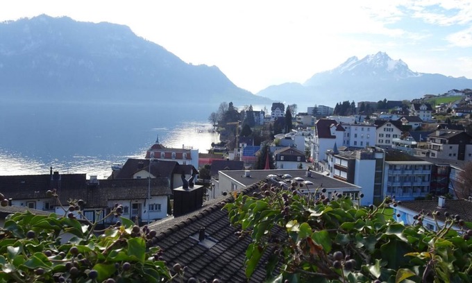 Weggis Apartment | Cozy Holiday Apartment Weggis for 4-5 Guests with Pool