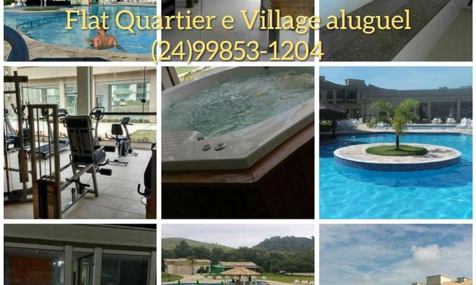 Barra do Pirai Apartment | Relax at Flats no Aldeia das Águas with Private Pool & Hot Tub