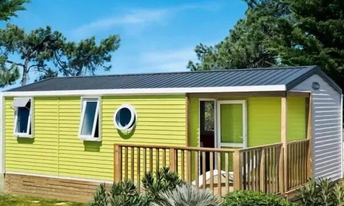 Saint-Aubin-sur-Scie House | Flower Camping Vitamin * - Mobile home Côté Confort 25m² (2 bedrooms) + TV + Integrated terrace - Arrival Saturday 4 people