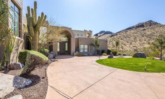 Pinnacle Peak Heights House | Pet-Friendly Foothills Home: Family Oasis with Pool & Hot Tub
