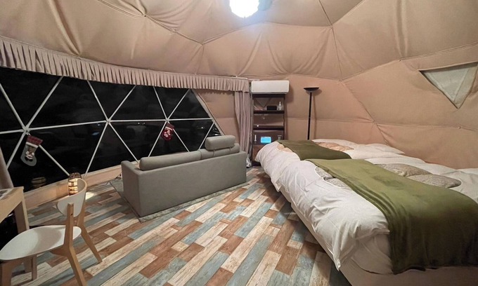 Futo Cabin | For 2 people Premium Dome 6m Tent F with shower/Ito Shizuoka