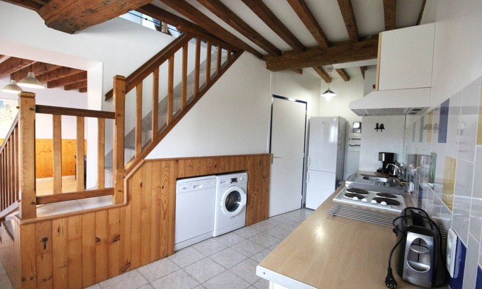 Grandcamp-Maisy Apartment | Charming Getaway with Pool, Kitchen & Pet-Friendly Comfort